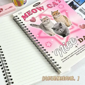 50sheet Iubita Roz Violet Bobina Notebook A5 Linie Orizontală de Învățare Notepad de Mare Frumusețe Durabil Școala de Papetarie