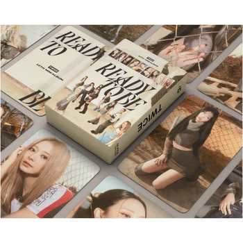 55PCS/set Kpop de DOUĂ ori Photocards Nou Album Gata de A FI Lomo Carduri MOMO SANA MINA Photocard Carte de Imprimare Poster Fanii Cadou