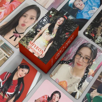 55pcs/set Kpop GIDLE 4 ani Album YUQI MINNIE Lomo Carduri (G)eu-MOR Fetele Ard Card Foto Minnie carte Poștală Fanii Cadou