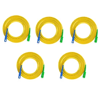5pcs SC/APC-SC/UPC Fibra Optica Patch Cord Cablu Simplex FTTH SM Single-mode 1m/2m/3m/5m Fibra Optica Jumper 2.0 mm, 3.0 mm