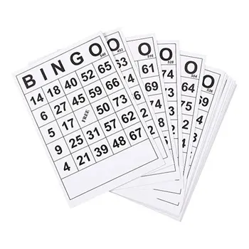 60Pcs Carte de Joc de Bingo Clasic de Bingo Card Pentru Distracție Dezvoltarea Intelectuală Carte de Joc Pentru Petrecere de Familie Adulți Și Copii, Jocuri de societate