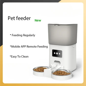 6L Tuya APP Smart Pet Feeder Pisică Și de Câine Alimentare Automata Dozator Vortex Slow Food Cu Calendarul de Înregistrare de la Distanță de Control de Hrănire