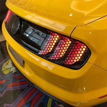 6pcs Stop Auto PVCSticker de Avertizare Bandă de Vinil Reflectorizant Spate Lumina de Decor Decal Acoperire Accesorii Pentru Fo rd Mustang