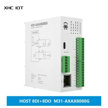 8DI+8DO Distribuit la Distanță IO Modul Modbus TCP/RTU Gazdă Module Analogice Comutator de Achiziție Gratuit Despicare XHCIOT M31-AXAX8080G