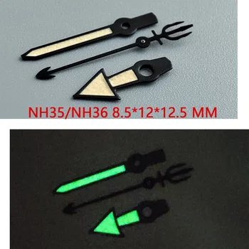 Accesorii ceas de ceas indicator NH35 mâinile pointer verde super-luminos, potrivit pentru NH35, NH36 mișcare A53