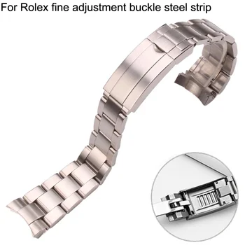 Accesorii ceas Pentru DAYTONA Rolex SUBMARINER SUP GMT Oameni de Reglaj Fin Trageți Butonul Incuietoare Curea din Otel Inoxidabil Lanț 20mm 21mm