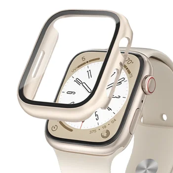 Acoperi+Sticla pentru Apple watch caz 45mm 41mm ecran protector 38mm 42mm 44mm 40mm bara Temperat iwatch serie de caz se 6 5 3 8 7