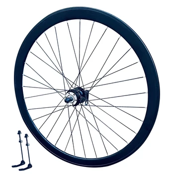 Aliaj de aluminiu 700C osiei montate standard de drum wheel disc de frână roată de bicicletă set arbore Tubular