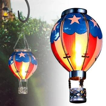 Alimentat cu energie solară Balon cu Aer Cald Lumina Lanternei în aer liber, Grădină, Curte Agățat Decoruri Lumini LED-uri de Crăciun de Decorare Promovare