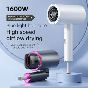 Amazon 110V/220V Pliabil Uscător de Păr American/European/British Standard de Mare Putere de Uscare Rapida Lumină Albastră Uscător de Păr Îngrijirea părului