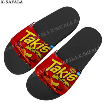 Amuzant Chips-uri Takis Alimente de Imprimare PVC Bărbați Femei Aluneca Pe Tobogan Sandale Sublimare Imprimat Logo-ul Personalizat de Vară pe Plajă Slide Papuci de casă -4