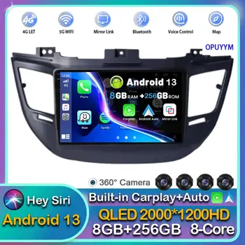 Android 13 Carplay Auto Pentru Hyundai Tucson IX35 3 2015 2016 2017 2018 Radio Auto Multimedia GPS Player Stereo video 360 Camera BT