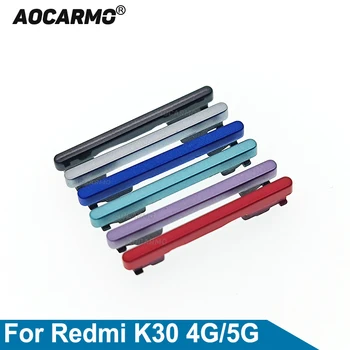 Aocarmo Pentru Xiaomi Redmi K30 4G k305G Volum, Power ON/OFF Volum Sus/Jos Buton Lateral Cheie de Înlocuire Parte