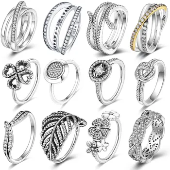 Argint 925 Inele Pentru Femei Stralucitor zirconiu varza Inele Pentru Femei JewelryMaking Dorpshipping inele de Vânzare la nivel 2022