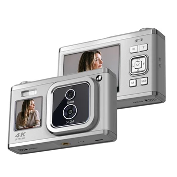 Auto-Focus aparat de Fotografiat Digital 2.88 Inch 50MP 4K Zoom 16X Camera Video Cadouri pentru Copii Băieți Fete Adulți, Adolescenți, Studenți
