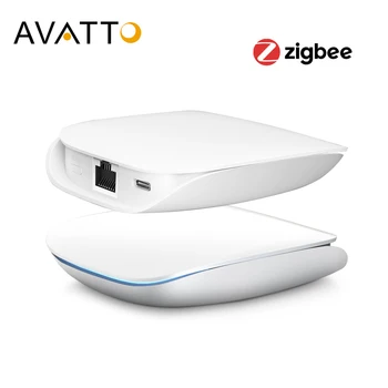 AVATTO Tuya ZigBee 3.0 cu Fir Gateway Bridge, Smart Hub, Smart Life App Control de la Distanță, lucru pentru Alexa Google Asistent Acasă 2023