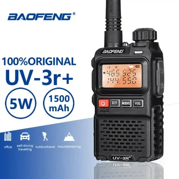 Baofeng UV-3R+ Pro Dual Band VHF/UHF UV-3R Plus Mini Walkie Talkie VOX Compact FM Transceiver UV3R Plus Portable Două Fel de Radio