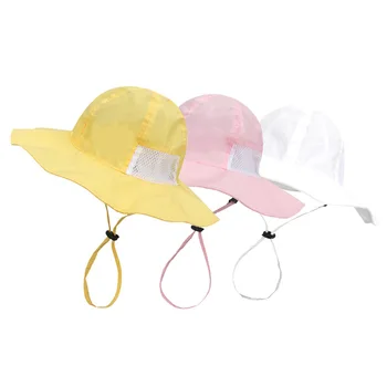 Baywell de Vară pentru Copii Plasă Găleată Pălării Reglabil Plaja Palarie Copii Băieți Fete de Soare Capac cu Margine Largă Protecție 1-6 Ani 