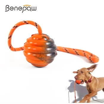 Benepaw Durabil Coarda Câine Jucării Interactive De Cauciuc Animale De Companie Jucărie Pentru Mediu Câine Mare Exercițiu Prinde Arunca Criminal De Război Aduce Joacă