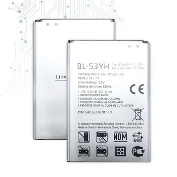 BL-53YH baterie de telefon mobil.Pentru LG D830 D850 D851 D855 LS990 VS985 F400 3000mAh 3.85 V BL 53YH BL53YH