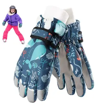 Băieții De Zăpadă Mănuși De Cald Impermeabil, Windproof Manusi Anti-Alunecare Windproof Snowboard Mănuși De Iarnă Pentru Băieți Și Fete În Aer Liber, Schi