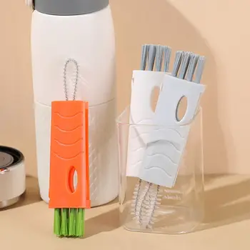 Cana cu Capac Perie de Curățare de Calitate Alimentară Trei-in-One Cup Scruber Curat de Sticlă Sticla de Lapte Perie Instrument de Curățare