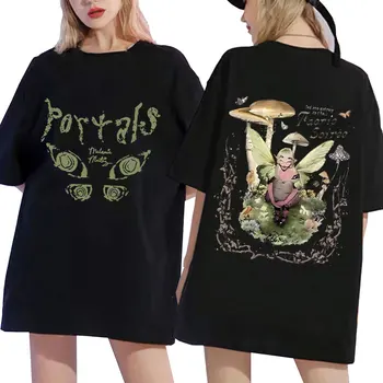 Cantareata Melanie Martinez Portaluri Album de Muzica Print T-shirt de Vară de Moda Cupluri Streetwear Bărbați Femei Harajuku Supradimensionat Tricou