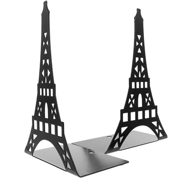 Cartea Se Termină Cartea End Metal Bookend Creative Paris Turnul Eiffel Bookends Alb Negru Suport De Carte Bool Organizator Biroul De Acasă