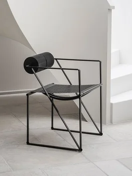 Casa din oțel inoxidabil minimalist scaune de luat masa cu un lux și simt de lux, modern, minimalist scaune pentru uz comercial