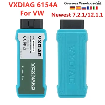 Cel mai bun VXDIAG 6154A Pentru VW Înlocui 5054A V7.2.1 WIFI VXDIAG VCX NANO de Diagnosticare OBD2 Scanner pentru Audi/Seat ECU Flash