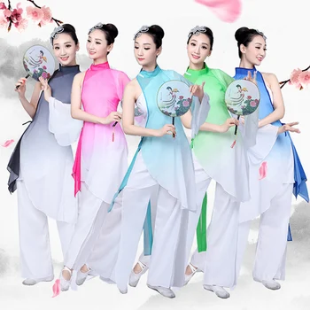 chineză tradițională de dans popular costum pentru femei dans costume copii costum yangko fata de copii rochie de femei yangge îmbrăcăminte
