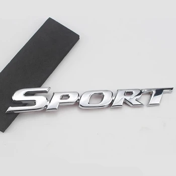 Chrome Logo-ul Autocolant Auto SPORT Emblema, Insigna Ușă Decor Decal pentru Toyota Highlander BMW, HONDA, VW, KIA, Opel, Hyundai Auto Styling