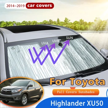 Complet Acoperă Umbrele de soare Pentru Toyota Highlander XU50 2014~2019 2015 Accesorii Auto de Protectie solara Geamuri Laterale Fereastra Vizorului