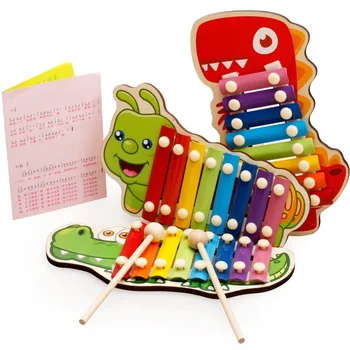 Copii Jucării Muzicale din Lemn, Xilofon, Instrument Muzical pentru Copii Montessori Jocuri de Dezvoltare Timpurie Jucarii Educative Jucarii Copii
