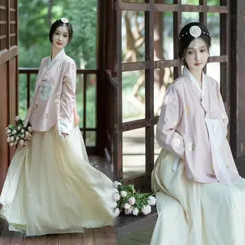 Coreeană Hanbok Rochie Vechi Costum Tradițional Femeile Modernizat Hanbok Palatul Coreea De Haine De Nunta De Halloween Cosplay Hanbok