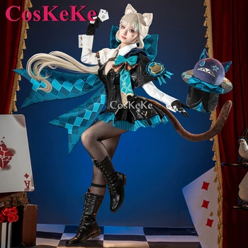 CosKeKe Lynette Joc Cosplay Genshin Impact Costum De Magician Elegant Luptă Superba Rochie De Petrecere De Halloween, Joc De Rol Îmbrăcăminte