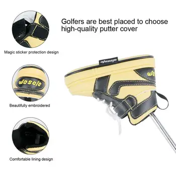 Crosa de Golf Cover Amuzant Pantof în formă de Crosa de Golf Protector de Acoperire Brodate din Piele Pu Headcovers Rezistente la Uzură pentru Branduri