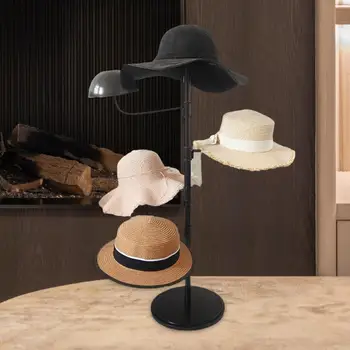 Cuier Stativ pentru mai Multe Pălării de sine Statatoare Creative Mare de Metal Negru Pălărie Raft de Depozitare pentru vânzare cu Amănuntul de Masă Salon Magazin Mall-uri