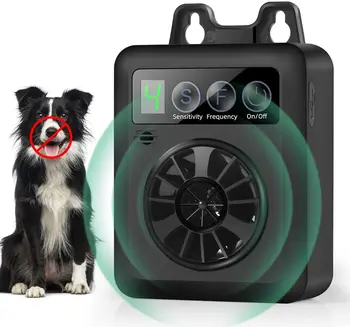 Câine Anti-barking Nouă Încărcare Auto-recunoaștere Ultrasonic Bark Stopper Dog Repeller Previne Lătrat de Câine în aer Liber, Anti-barking