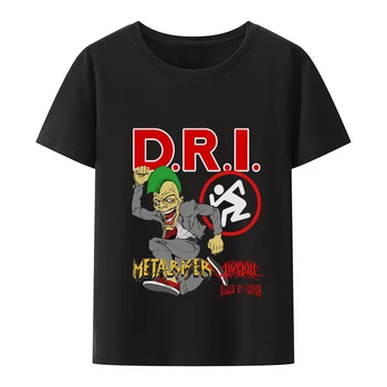 D. R. I. Poster Tricou Skanker Band Logo-ul Nou Mens Negru T-shirt pentru Barbati Unisex Hip-hop Bărbați Îmbrăcăminte