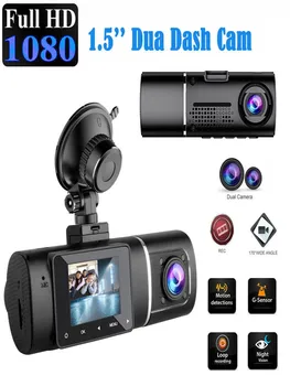 Dash Cam din Față și din Spate Camera AUTO DVR Video Recorder Auto Vehicul Negru Cutie FULL HD 1080P Viziune de Noapte Driver Recorder