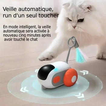 De la distanță Interactive 2 Joc Jucărie Câini de Formare Pisoi Inteligent Pisici în Mișcare Automată pentru Masina Consumabile pentru animale de Companie Moduri de Cat Controlat