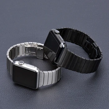 De lux din Oțel Inoxidabil Bratara Pentru Apple Watch Band 44mm 42mm 40mm 38mm Moda Brățară de Link-ul de Curea pentru Iwatch 8 7 6 5 4 3 SE