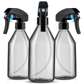 De Plastic, Sticle de Spray Pentru Curățare Soluții,10 OZ Reutilizabile Recipient Gol Cu Negru Durabil Declanșa Pulverizator, 9Pack