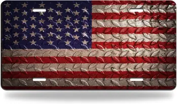 De Înmatriculare Statele Unite ale americii de Pavilion Tag-ul American Vintage Steagul Libertății Patriotic Simbol Durabil Auto Placă Frontală 6X12 Inch