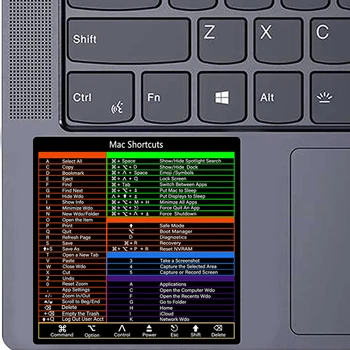 Design pentru Mac OS Sistem de comandă rapidă de la Tastatură Autocolant pentru 2023-2008 (13-16
