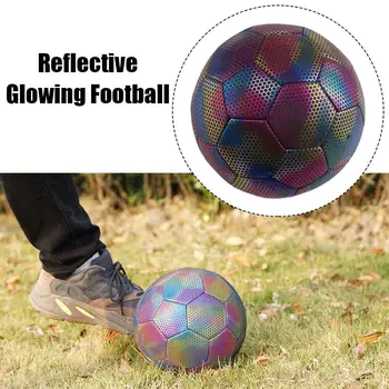 Dimensiune 4/5 Strălucire În Întuneric Fotbal Luminos Mingi De Fotbal Noapte Stralucitoare Reflectorizante Mingi De Fotbal În Aer Liber Lumina Jucărie Cadouri Pentru Băieți Copii