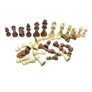Din lemn, Piese de Șah Înlocuire Figuri de Șah fără Tablă 32 de Piese