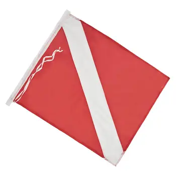 Dive internaționale jos Steagul Steagul 12 x 6 inch Grele Poliester Barca Pavilion Marker pentru Freediving în aer liber, Scufundări