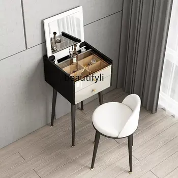 Dulap Mic, Modern, Simplu și ușor de Lux Mic Apartament Ultra Înguste Flip Cosmetice Cabinetul de Mini Dormitor Masă de Machiaj